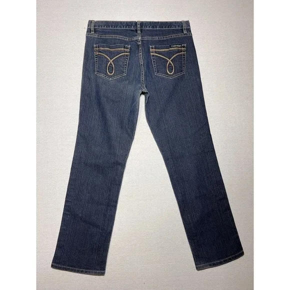 Calvin Klein Jeans Women 30 (33x28 Actual) Skinny Blue Denim - Picture 11 of 13